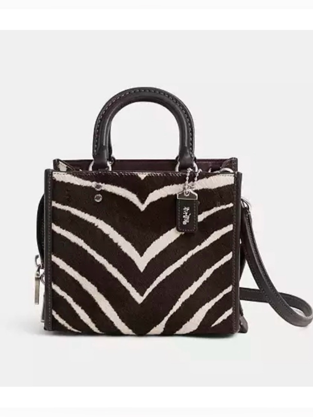 COACH Rogue 20 In Haircalf With Zebra Print - Picture 9 of 9